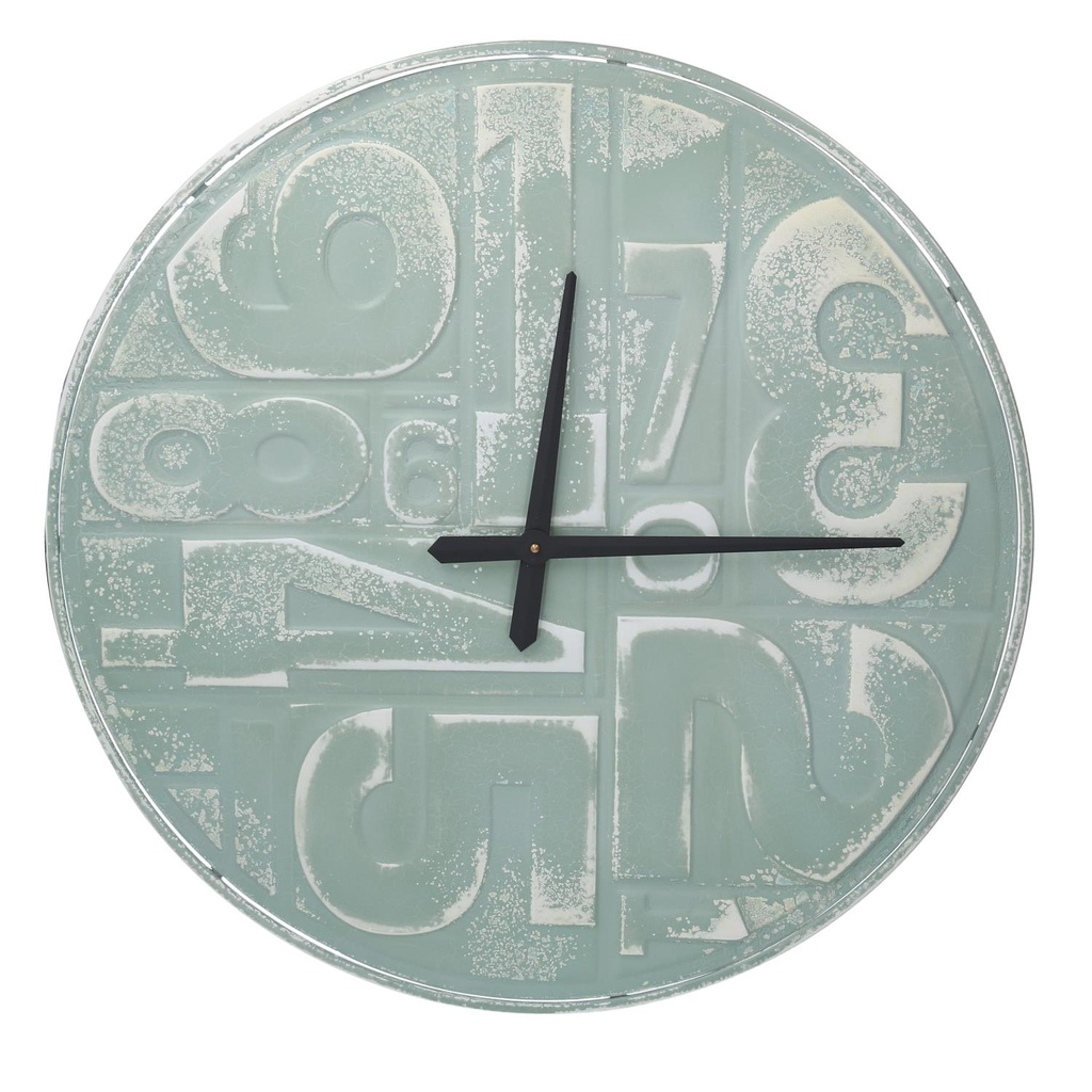 Orologio Metallo Numeri Verde ø70x3