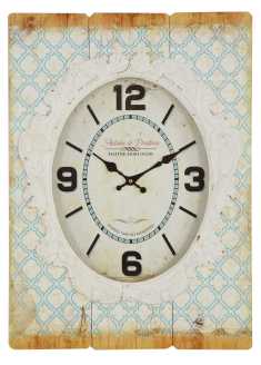 Orologio ovale in legno cm. 42 x 4,5 h 58