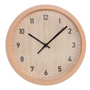Orologio in Plastica Effetto Legno Naturale Tondo ø25,7h4,2