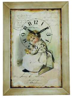 Orologio rettangolare per bambini dw-1823, 45 x 32 cm