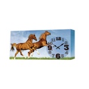Orologio stampa cm30x60h3,5 cavalli