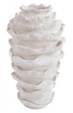 P.Vaso Pavo Bomb. Bianco H72.5