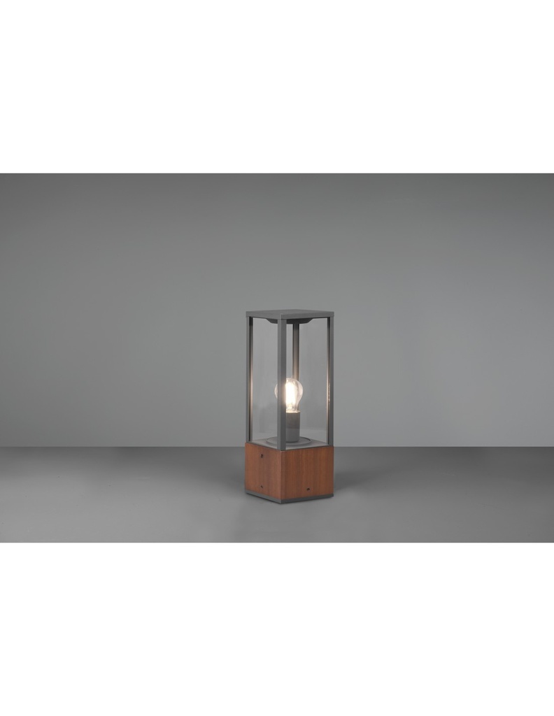 Palo da Esterno Garonne IP44 in Legno H40 cm