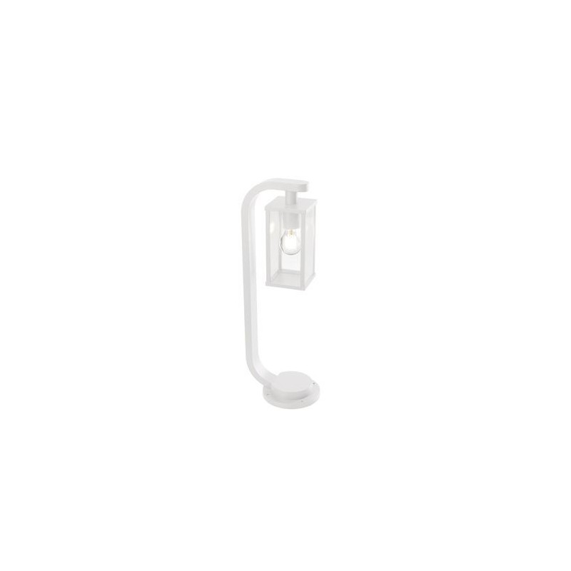 Paletto in Alluminio Pressofuso Bianco Goffrato 20xh.60 cm