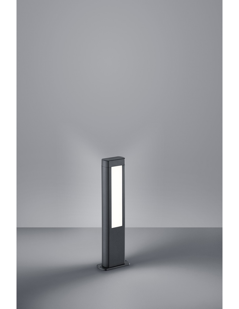 Palo Basso da Esterno Rhine LED IP54 Antracite H50 cm