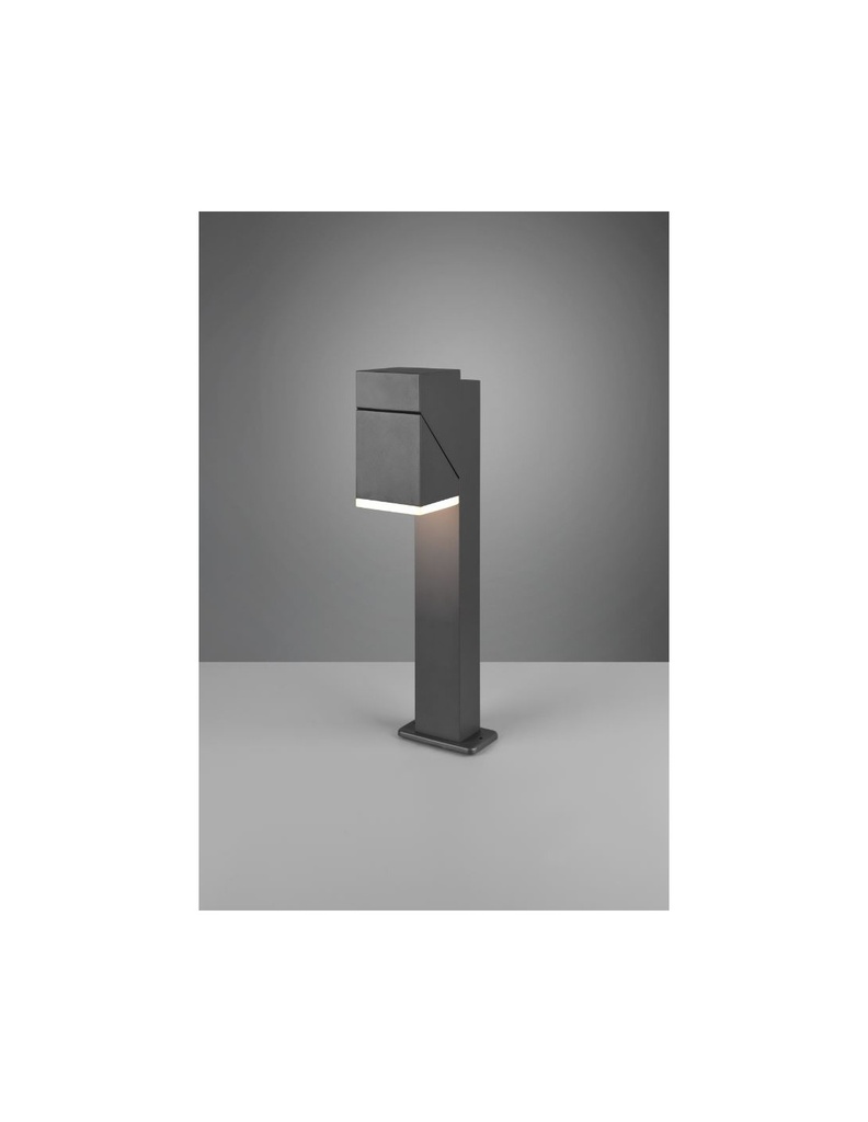 Lampada da Terra Palo Basso Led Orientabile Antracite IP54