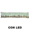 Paraspifferi tessuto rami led azzurro cm20x90