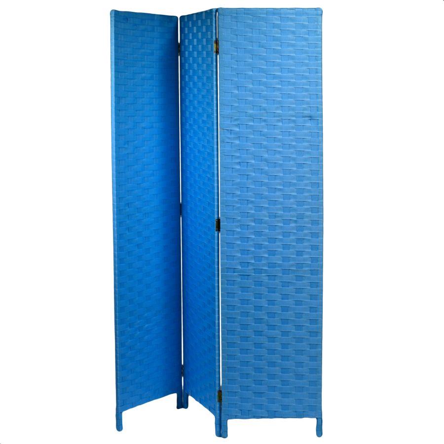 Paravento poliestere 3 ante turchese 40x175 cm