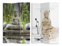 Paravento Stampa 3 Ante Buddha 120,6x2,5x180 cm