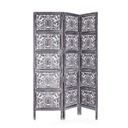 Paravento stile fusion 3 ante grigio anticato - 150x2.5x180 cm