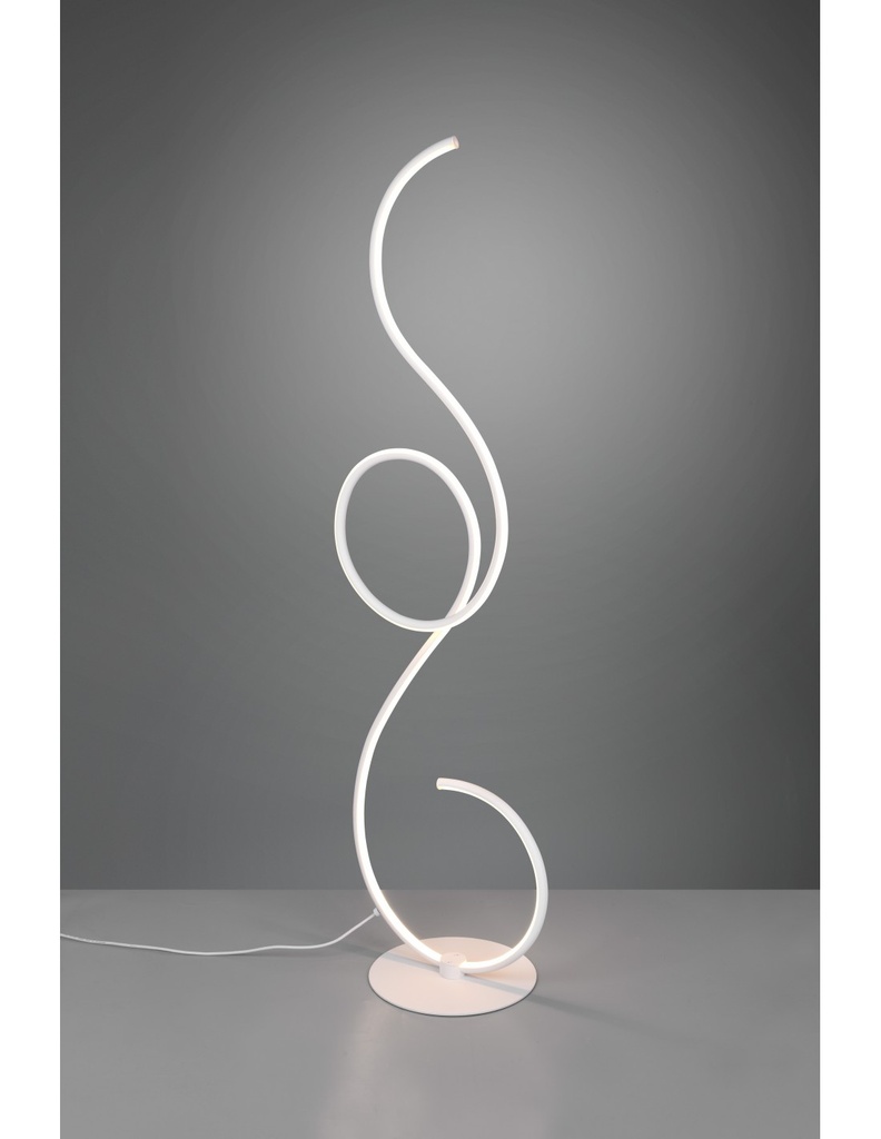 Lampada da Terra Moderna Bianca con LED Dimmer Jive Trio Lighting