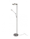 Piantana LED Dimmer con Spot da Lettura Barrie Nichel Opaco