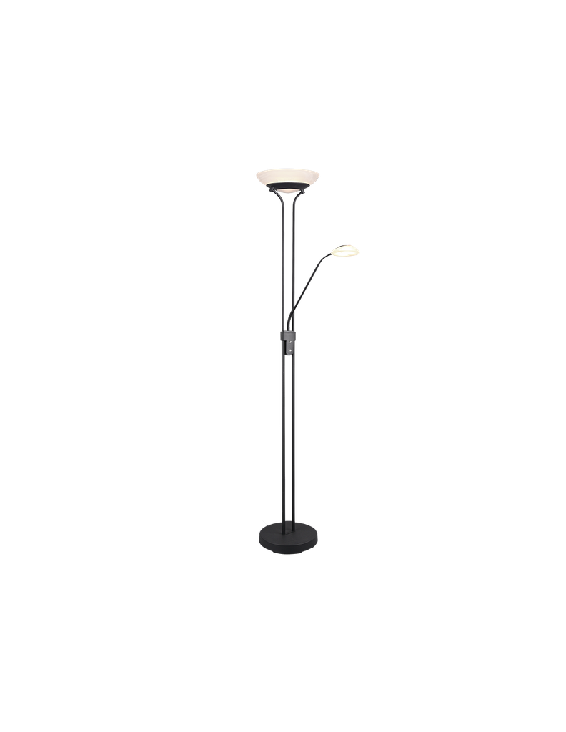 Piantana Led con Luce Spot da Lettura Orson Nero