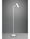 Piantana Marley Bianco con Spot Cilindrico Orientabile H151