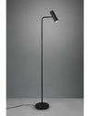 Piantana Marley Nero con Spot Cilindrico H151