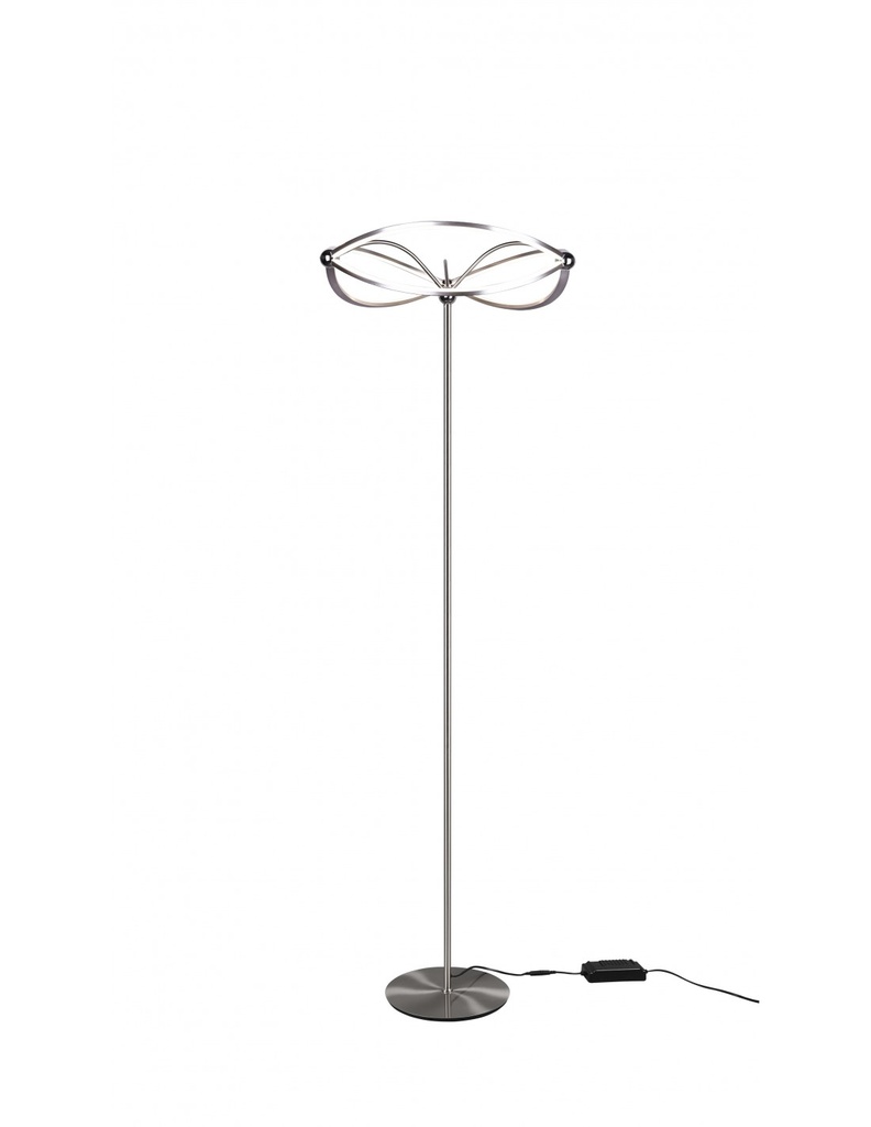 Piantana Moderna con Fiocco Led Nichel