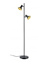 Piantana Moderna Minimal 2 Faretti Spot E14 Nina Nero e Oro