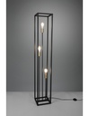 Piantana per Salotto 3 Luci Cornice Metallo Nero
