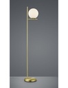 Lampada da Terra Sfera Vetro Bianco Ottone H150 cm