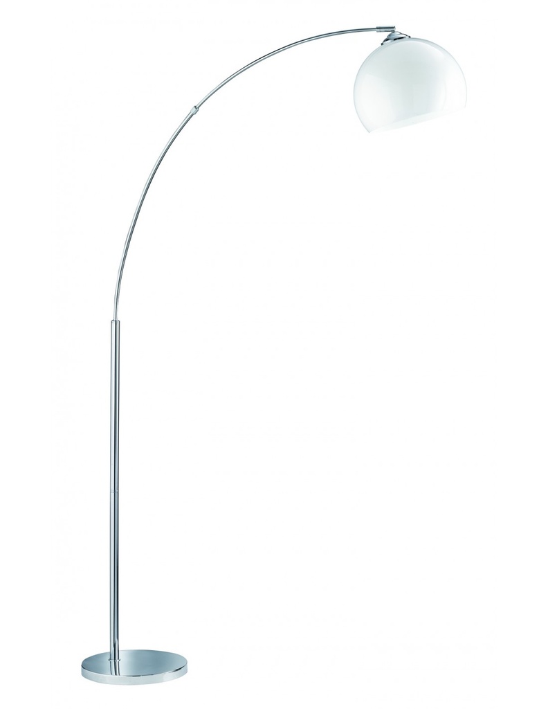 Piantana ad Arco con Paralume Bianco H180 cm