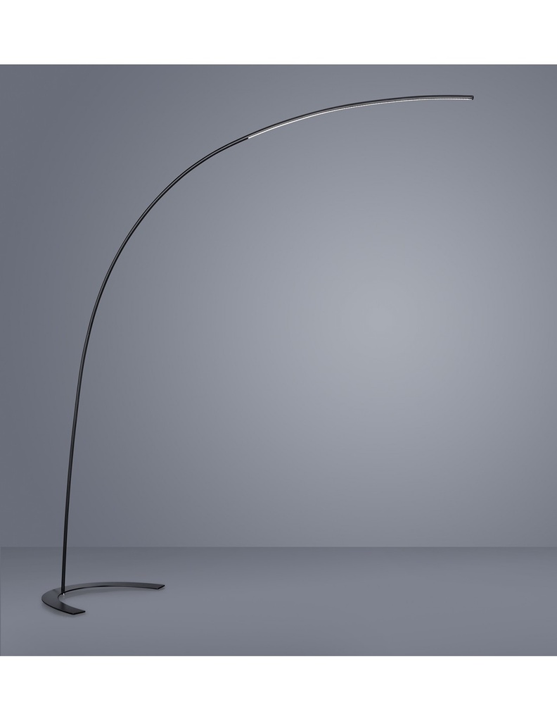 Piantana ad Arco LED Dimmerabile Nero