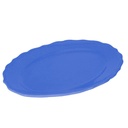Piatto ovale blu Juliet cm35x26h3