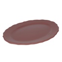 Piatto ovale rosa antico Juliet cm35x26h3