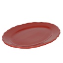 Piatto ovale rosso Juliet cm35x26h3