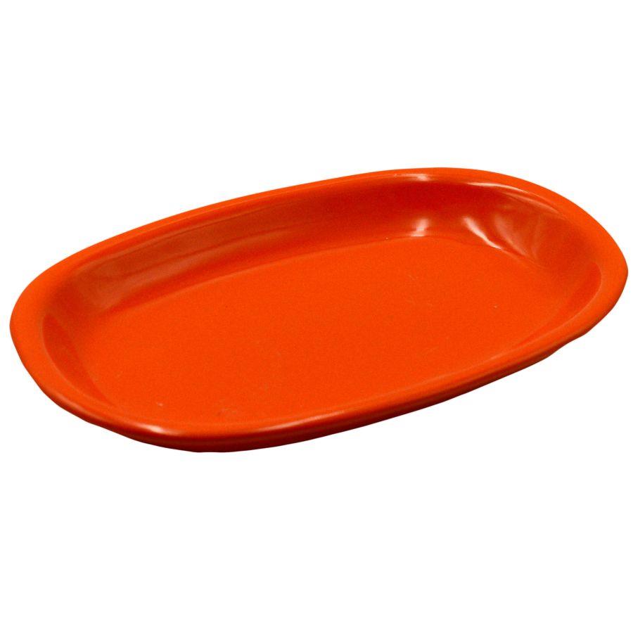 Piatto ovale arancione Romeo cm36x25h4