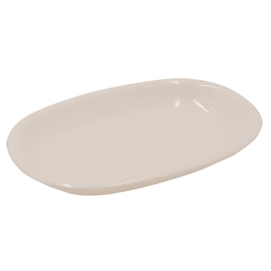 Piatto ovale crema Romeo cm36x25h4