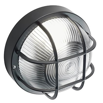 Plaf.C/Gabbia In Resina  linea echo tonda  nero