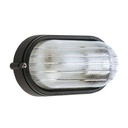 Plaf.Grande E27  linea industriale ovale  nero