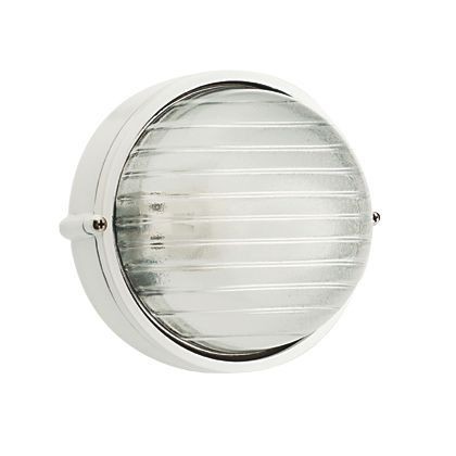 Plaf.Piccola E27  linea industriale tonda  bianco