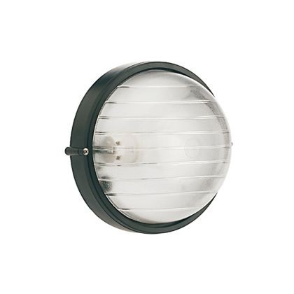 Plaf.Piccola E27  linea industriale tonda  nero