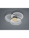 Plafoniera Led Sedona Nero Dimmerabile Ø80 cm