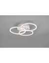 Plafoniera 3 Cerchi Orientabili Led Dimmer Circle Bianco