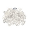 Plafoniera 3 Luci Foglie Lavabili Bianche Ø70 cm