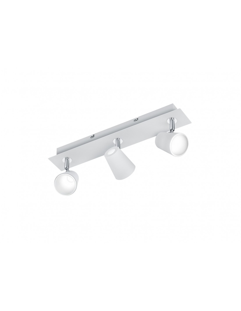 Plafoniera 3 Spot Led Orientabili Bianco Trio Lighting