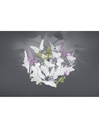 Plafoniera Butterfly 3xG9 Cromo Farfalle Multicolor Ø45 cm Trio Lighting