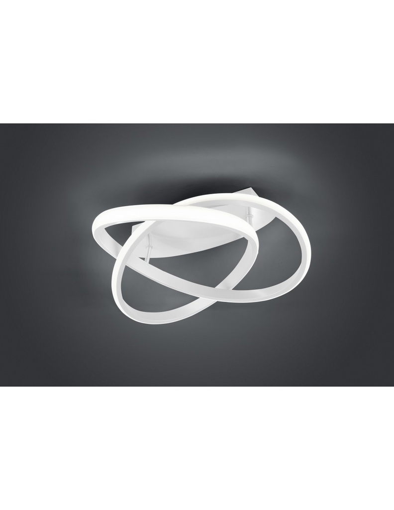 Plafoniera Bianco Spirale Led 18w Dimmerabile Ø45 cm