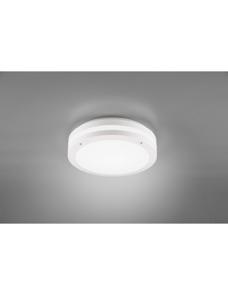 Plafoniera LED da Esterno Kendal Bianco Ø30 cm - Trio Lighting