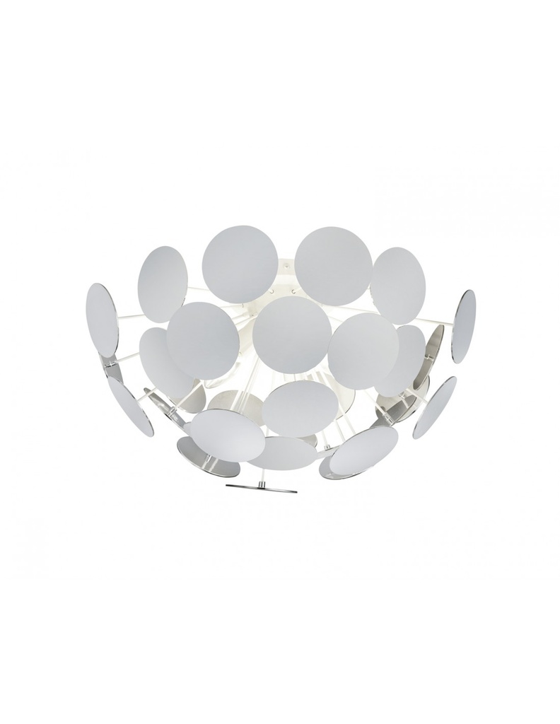 Plafoniera Discalgo 3xE14 Bianco E Tondi Decorativi Ø54 cm  Trio Lighting