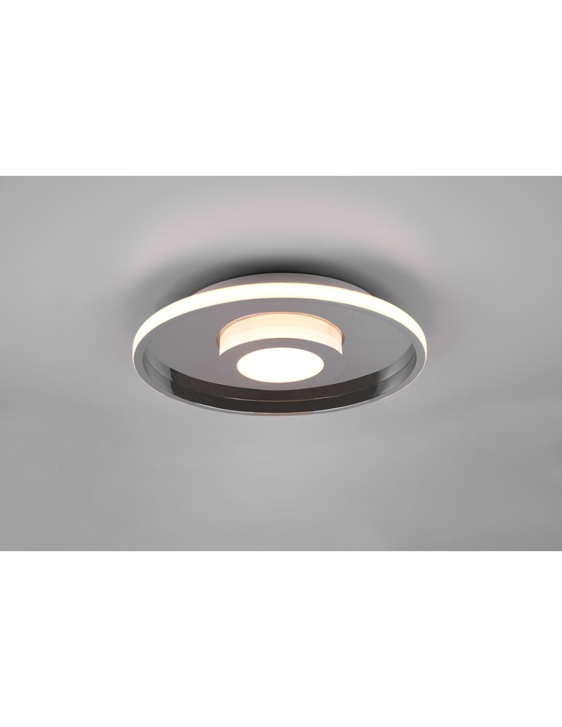 Plafoniera Disco Ascari Led 35w Cromo IP44