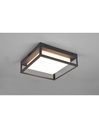 Plafoniera Esterno LED Dip Switch Witham Antracite IP54