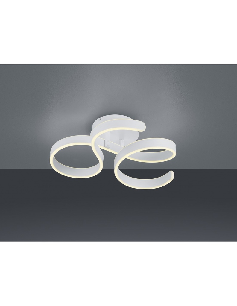 Plafoniera Francis Vortici Bianco LED 40W Dimmerabile