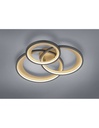 Plafoniera a 3 Anelli Nero LED 36W Dimmerabile