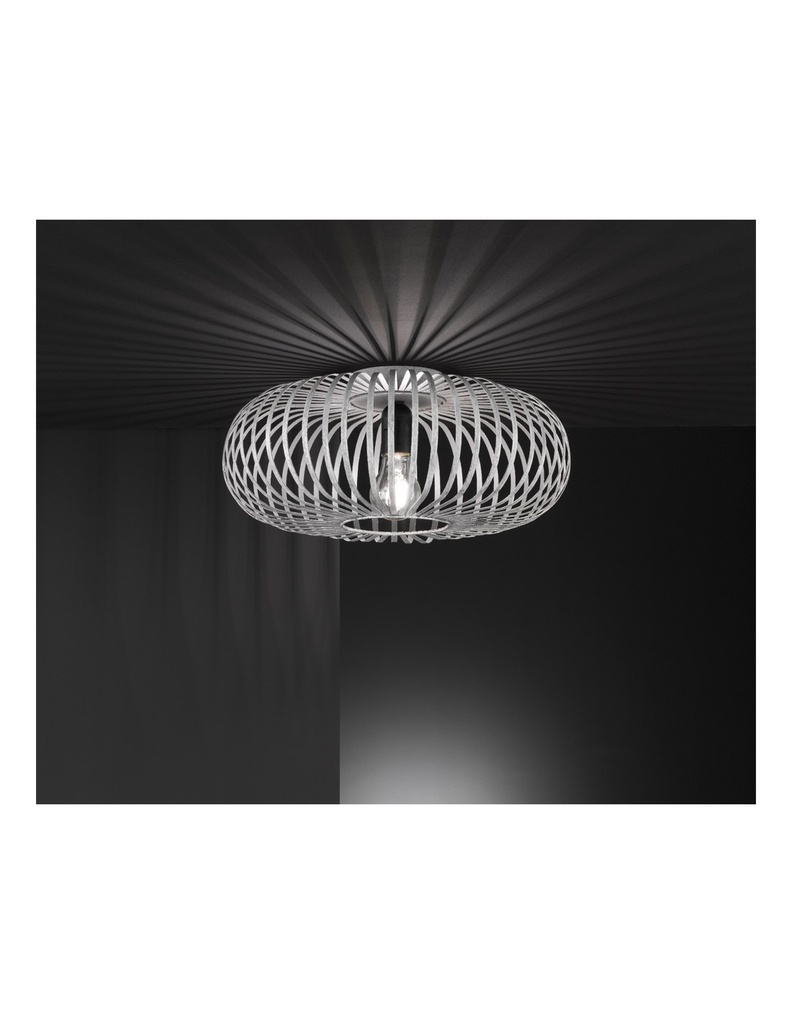 Plafoniera Johann Grigio Antico Ø40 cm - Luce Atmosferica per la Tua Casa