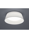 Plafoniera Led Paralume Stoffa Bianca Ponts Ø34 cm Trio Lighting