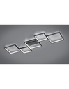 Plafoniera Led 5 Quadrati L120 cm Nero