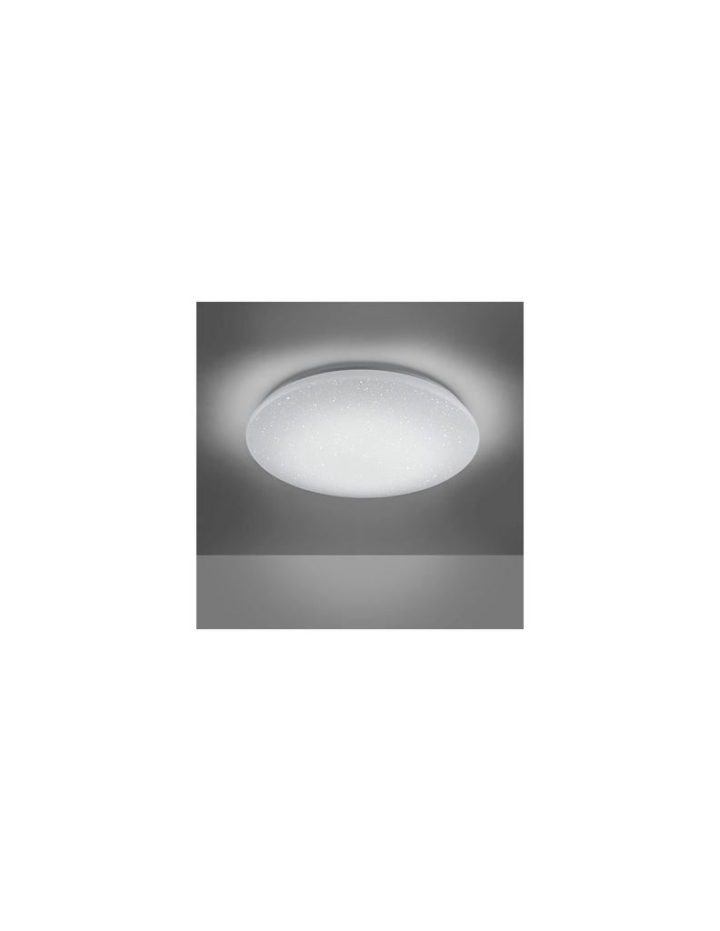 Plafoniera Moderna Led RGB Effetto Cielo Stellato Bianco Ø50 cm